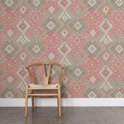 KILIM in Coral Pink KILIM in Coral Pink