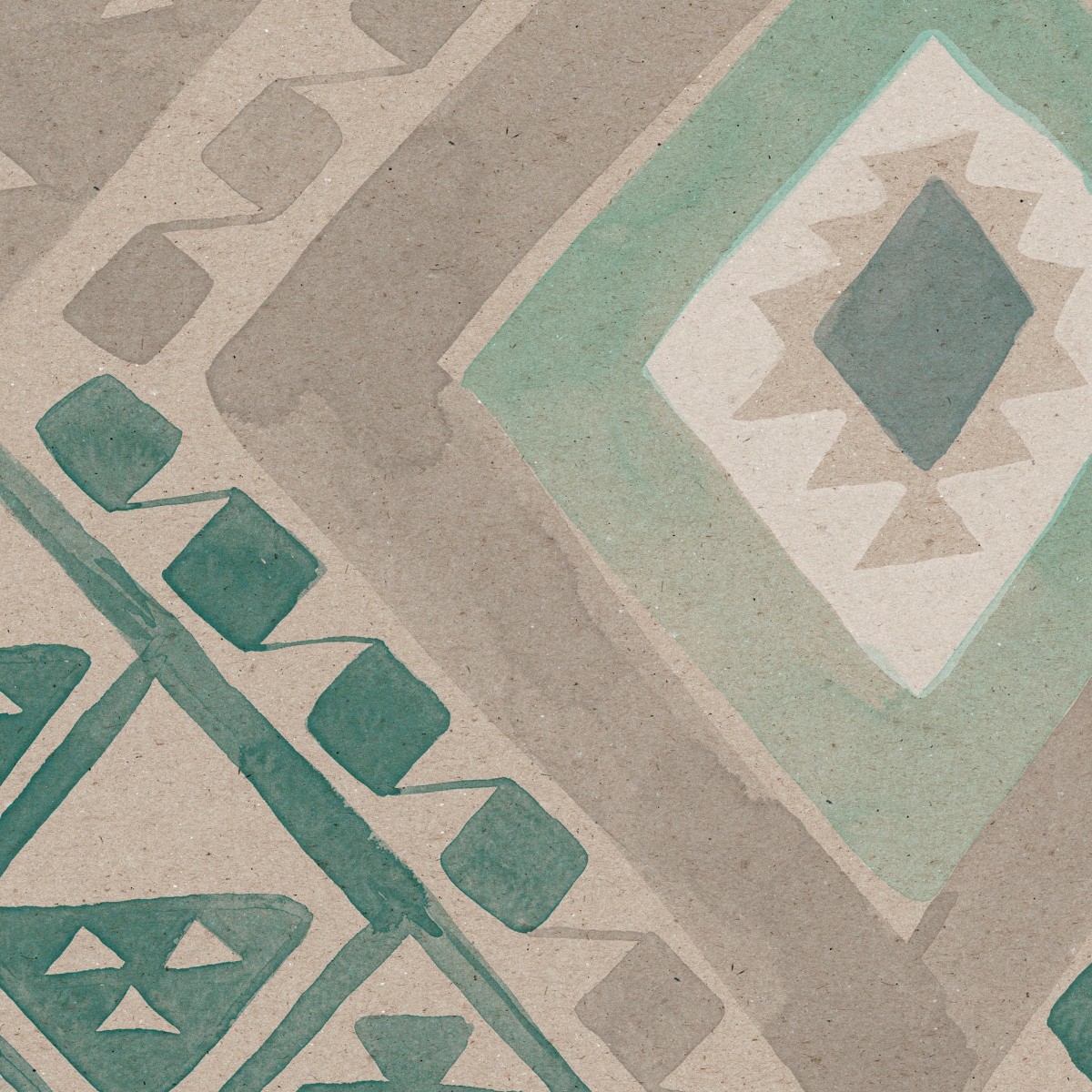 KILIM in Water Green