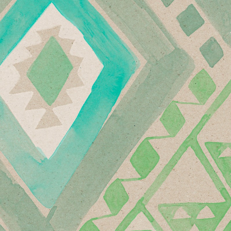 KILIM in Water Green
